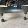 TWO Pendant Lights Ikea  -grey Large 50cm With Bulbs Image 8