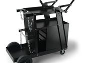 Welding trolley, 2 shelves with 4 drawers,