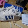 beige suede Adidas campus runners Image 2