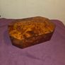 Vintage hand made Thuya Burl Wood Jewellery Box Image 2