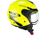 Moto Jet Helmet CGM 167X FLO TECH Yellow Fluo Black - size M (56cm)