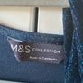 M&S Dress - Midnight Blue with tiny sparkly detail - Comfy Size 10 Image 3