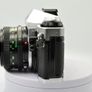 Canon AE-1 Program Silver/ Chrome 35mm SLR Film Camera with fast Canon FD 50mm f1. 8 FDn, Recently FULLY SERVICED and in Good Condition. Image 4