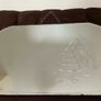 Large Early Mid Century Vintage Beveled Mirror with Reversed Carved Etched Image Image 10