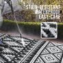 Waterproof Outdoor Rug, Anti-slip Reversible UV Resistant Garden Rugs, Easy Cleaning Carpet Patio Area Rugs for Camping, Deck, Beach, Picnic, Backyard (240 x 300 cm, Black & White) Image 3