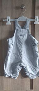 6 months dungarees dusky blue/greyish
