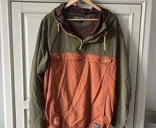 Patagonia Anorak Rain Jacket Rust/Green size XL