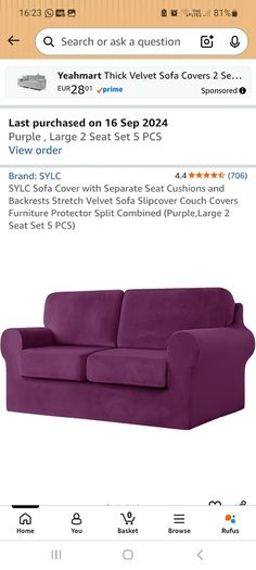 Blue Sofa Bed new seat cushions