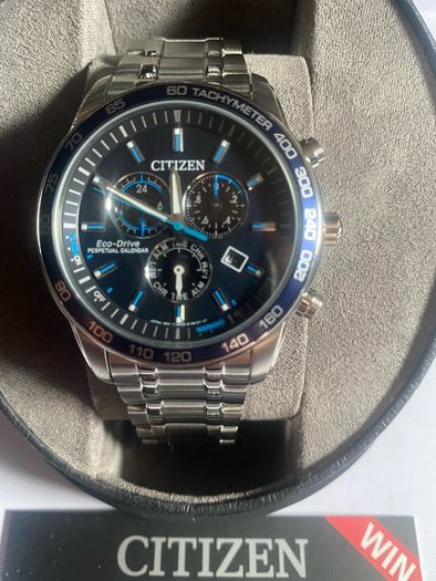 Citizen eco drive watch perpetual calendar solar power brand new
