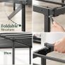 Double Bed Frame - 4ft6 (135 x 190 cm) - 14.2'' Height - Metal Bed Base with Steel Slat Support - Easy Assembly - Black Image 4