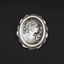 Vintage 925 Silver Carved Cameo Brooch Image 10
