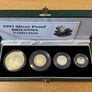 1997 Silver Proof BRITANNIA Collection - 4 coin set Image 2