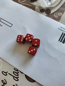 Valve caps - Red dice.