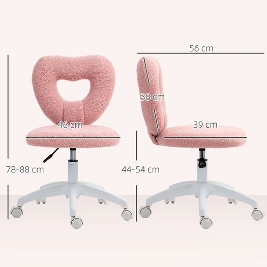 Office Chair, Heart-Shaped Backrest