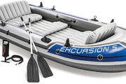 5 persons Inflatable Boat - 366 x 168 x 43 cm - 4 Pieces - Multicolor