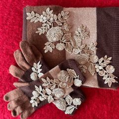 Alice Hannah Scarf and Glove Set(new)
