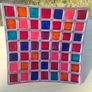 A colorful mosaic tray made of aluminum and enamel by Azeti Image 4