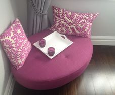 Laura Ashley Berry Footstool/chaise lounge EUC