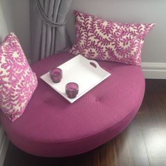 Laura Ashley Berry Footstool/chaise lounge EUC