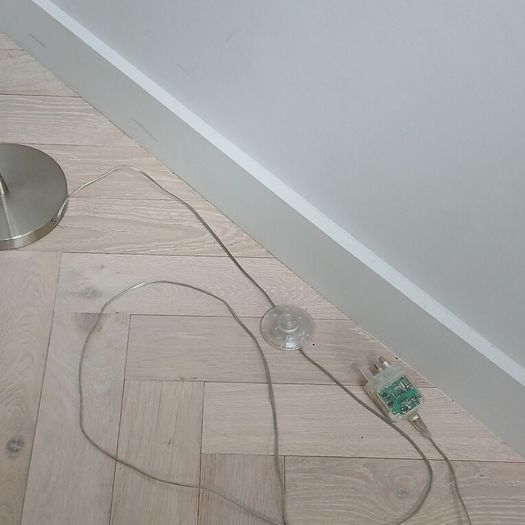 Ikea vintage floor lamp. Tived LED stainless steel