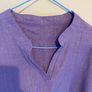 Purple Short Sleeved Blouse BNWOT Size Large Image 3