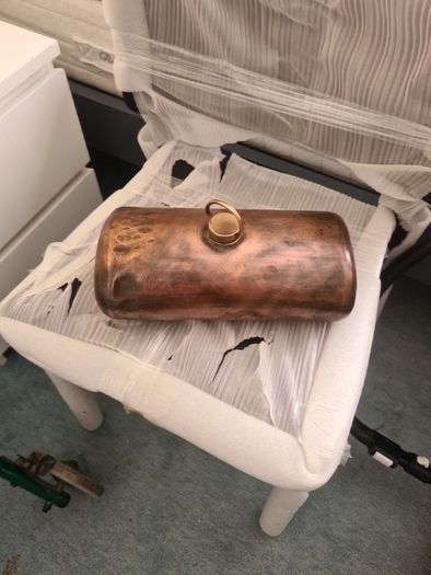 vintage copper water bottle
