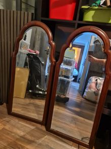 2 wooden vintage Mirrors