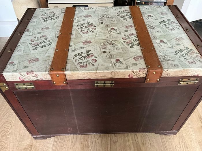 Large Decorative Wooden Trunk