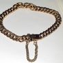 Vintage 18ct Gold Unisex Double-Curb Bracelet Image 4