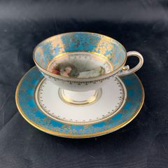 Rare Antique Royal Vienna Demitasse Cup and Saucer