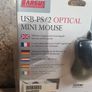 Vintage targus USB-PS/2 optical mini mouse computer laptop PC Image 3
