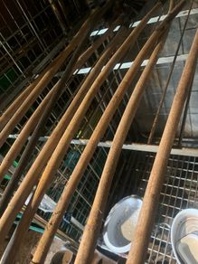 Vintage bamboo chimney/ drain rods