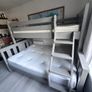 Grey Triple bunk bed double spring mattress included Image 3