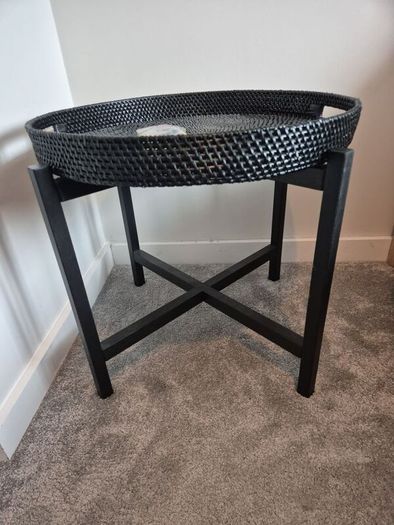 Rattan side/ tray table