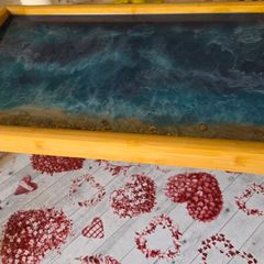 Tray Handmade Ocean Resin Folding Tray