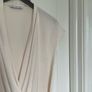 Mango cream satin wrap blouse Image 6