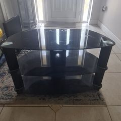 glass TV stand