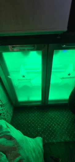 Heineken  double chill fridge.