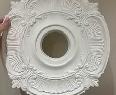 Decorative Ceiling Rose White, Ornate Design (6 available)
