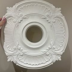 Decorative Ceiling Rose White, Ornate Design (6 available)