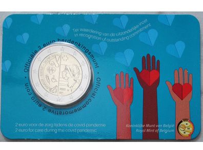 Belgium 2 Euro Brilliant Uncirculated Coin 2022 - Care During the Covid Pandemic - 2 Euro Commemorative Coin