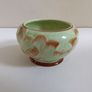 Lovely Vintage and Rare Small Sugar Bowl by Sterling Pottery, Fenton, Stoke on Trent, Circa 1949-1953 in the Raised Acanthus Leaf Pattern Image 3