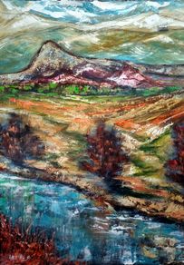 Louisburgh Landscape Painting 87x65cm on canvas