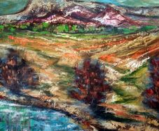 Louisburgh Landscape Painting 87x65cm on canvas