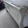 White Sleigh Bed Frame (Wooden Painted) - Standard Double Image 4