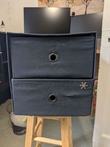 Ikea 2 Drawer Fabric Storage Unit