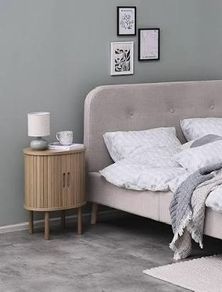 2 Bedside tables LYNGVIG 2 tambour doors JYSK