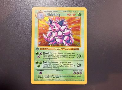 First Edition Base set Shadowless Nidoking for sale