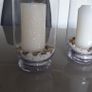 Glass Candle Holders  - Large x 2 Image 2