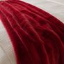 Red fur blanket Image 2